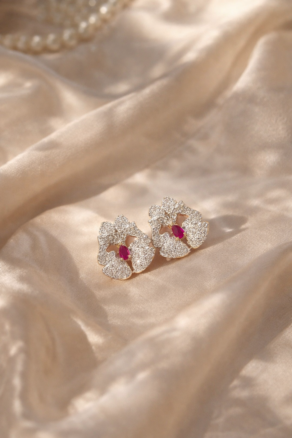 Rosé Ruby Studs