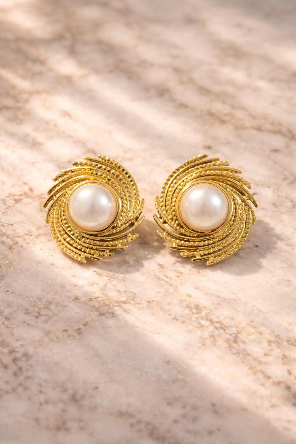 Pearl Swirl Earrings