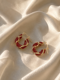 Ruby Vine Hoops