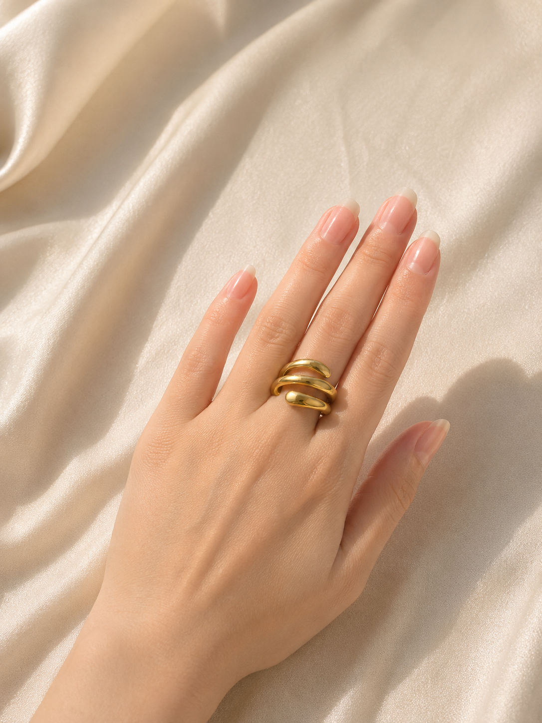 Golden Coil Ring