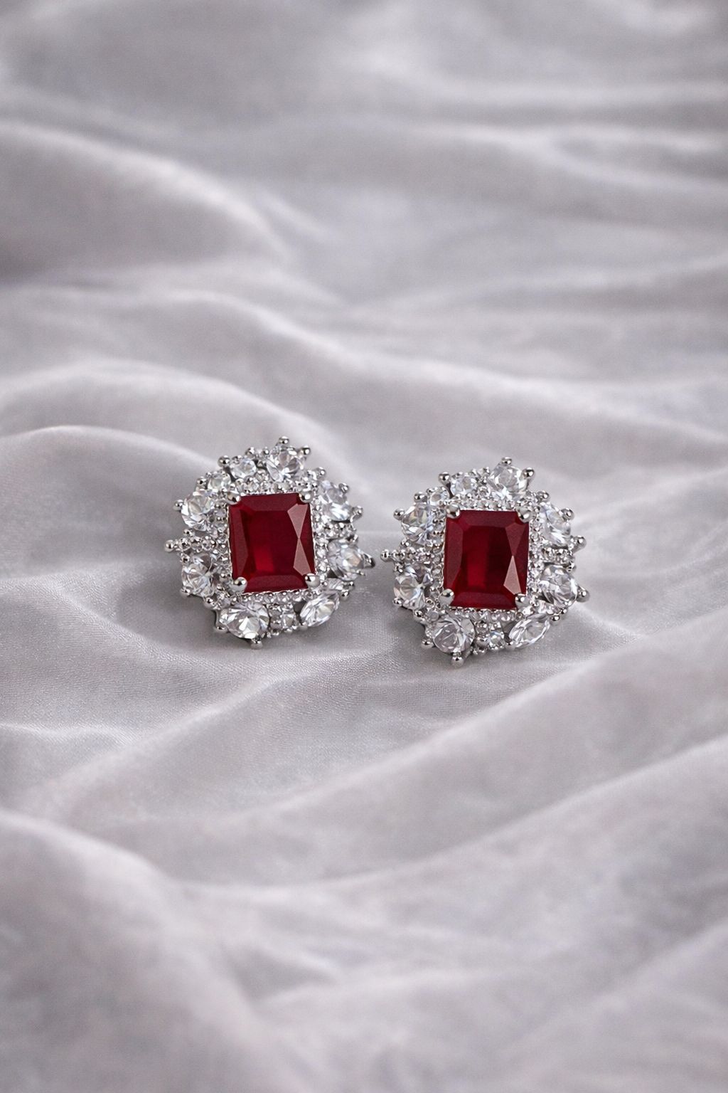 Celeste Stud Earrings – Ruby